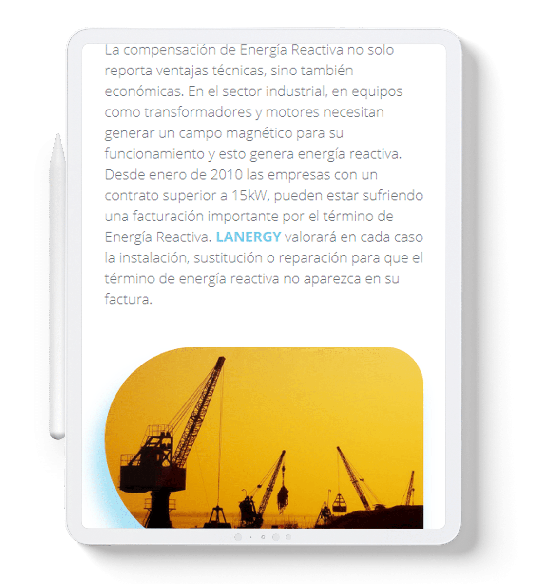 Seccion Lanergy - Tablet