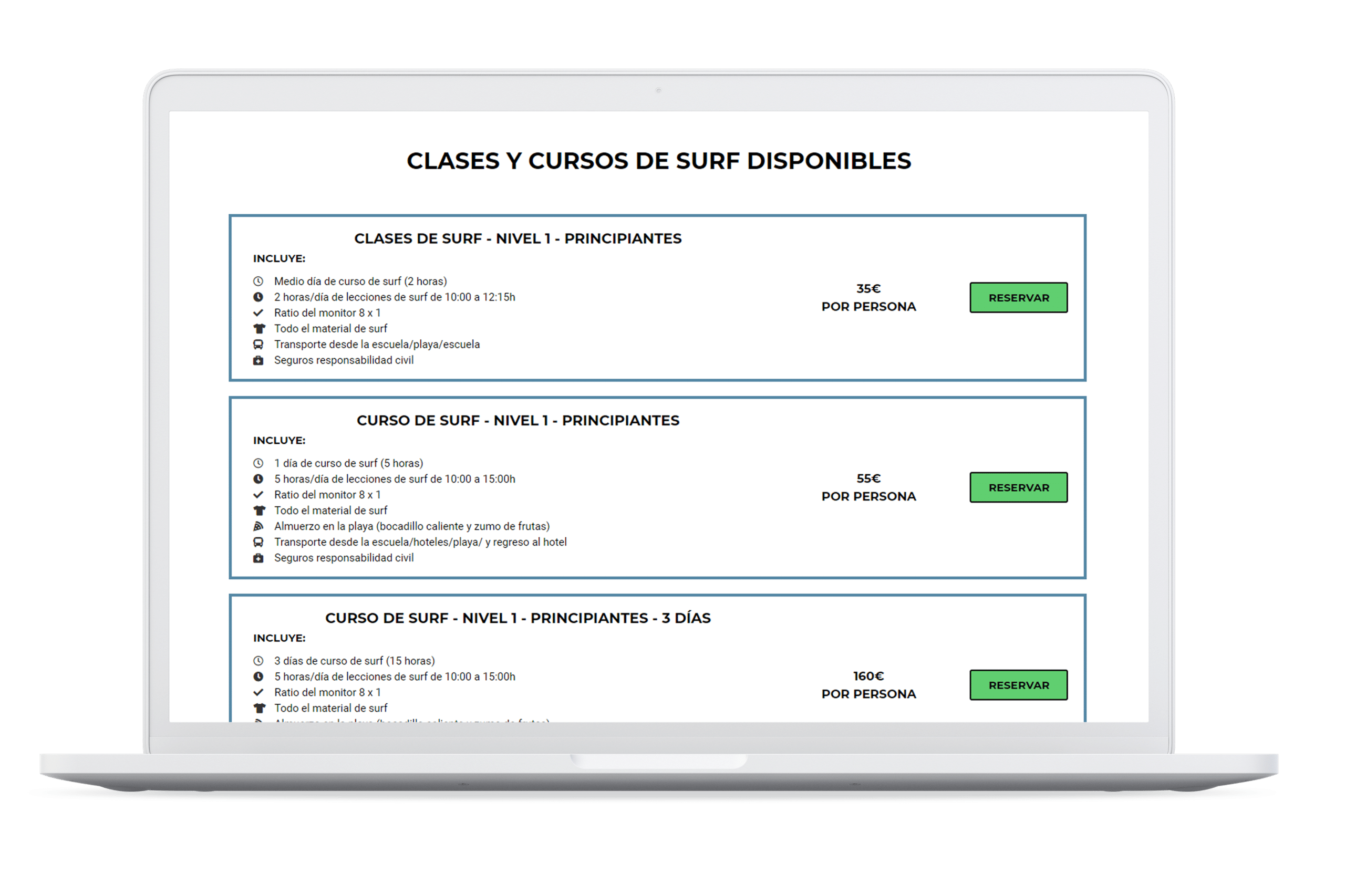 Seccion - Productos
